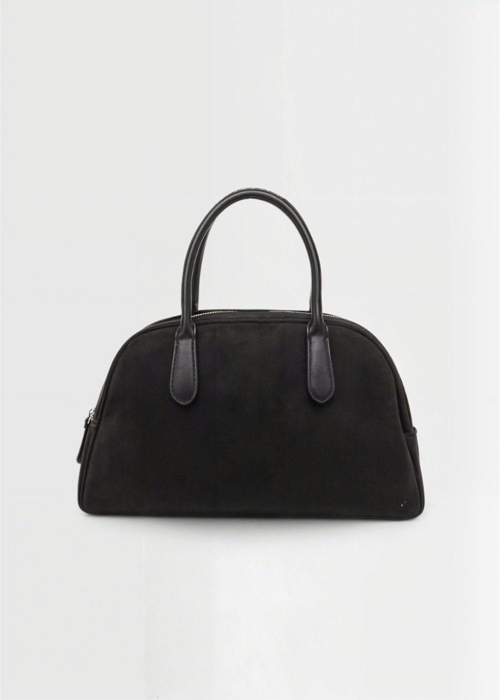 Genuine suede handbag ladies - Small shoulder bag with zipper