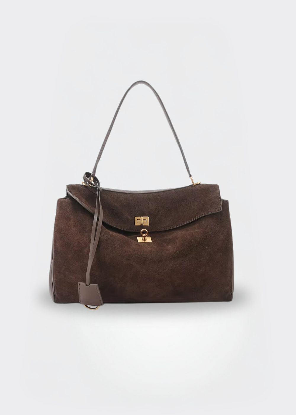 Ladies shoulder bag suede look - vegan