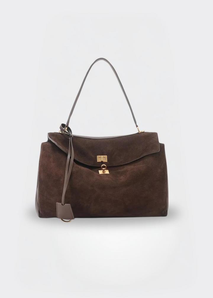 Ladies shoulder bag suede look - vegan
