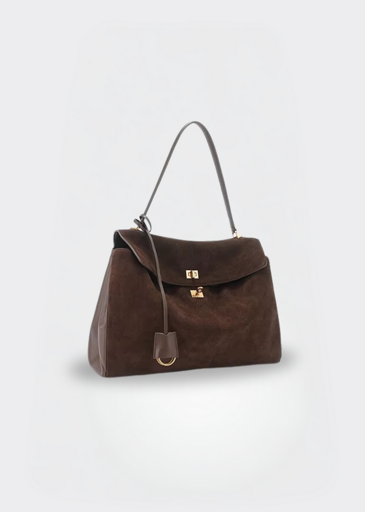Ladies shoulder bag suede look - vegan